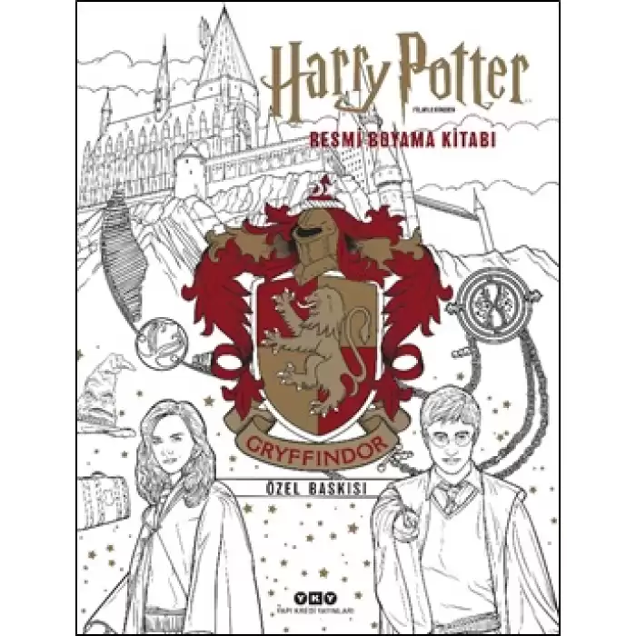 Harry Potter Filmlerinden Resmi Boyama Kitabı – Gryffindor Özel Baskısı