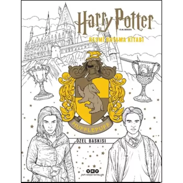 Harry Potter Filmlerinden Resmi Boyama Kitabı – Hufflepuff Özel Baskısı