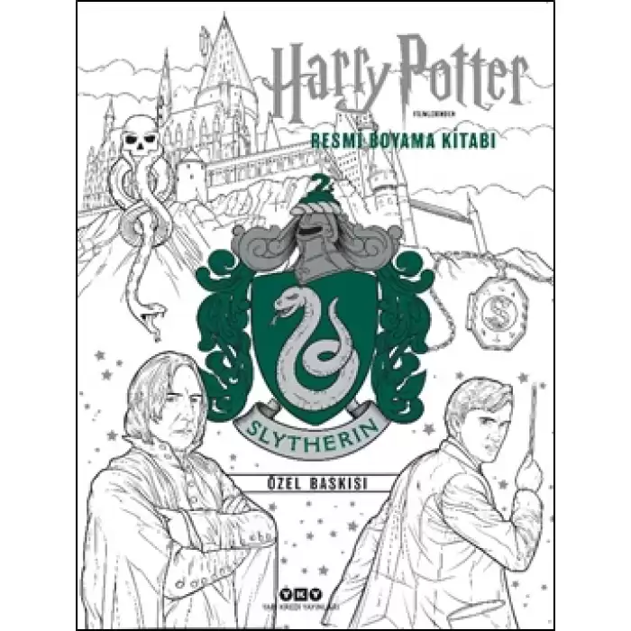 Harry Potter Filmlerinden Resmi Boyama Kitabı – Slytherin Özel Baskısı