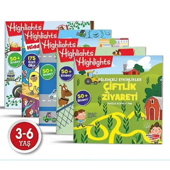 Highlights Sticker Eğlenceli Etkinliklerle Hikayeli Bulmaca 5li Set