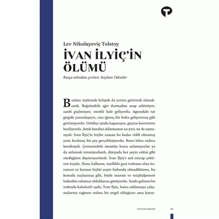 İvan İlyiç’in Ölümü