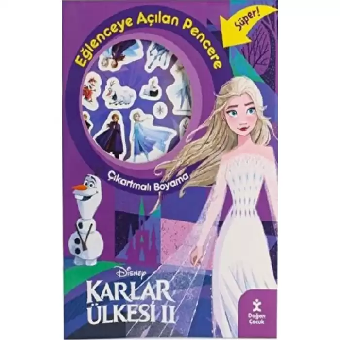 Karlar Ülkesi 2 Eğlenceye Açılan Pencere Çıkartmalı Boyama Kitabı