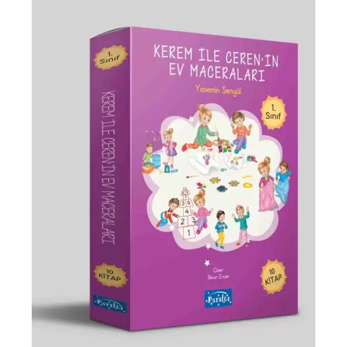 Kerem ile Cerenin Ev Maceraları Seti - 10 Kitap Takım