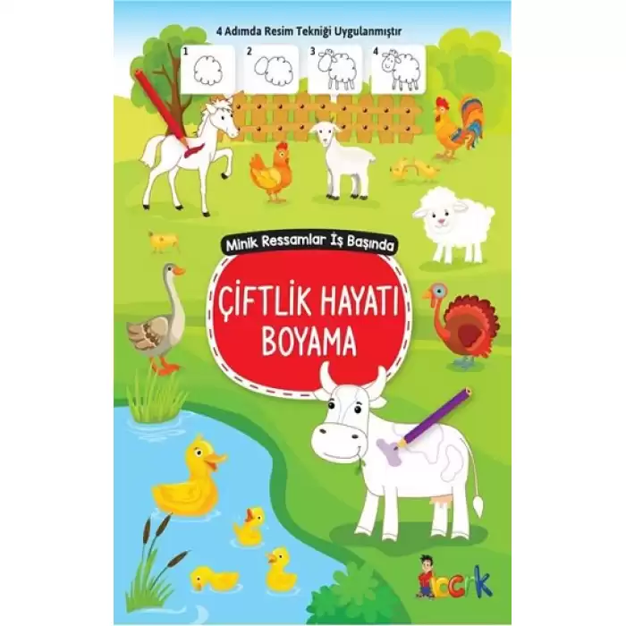 Minik Ressam İş Başında - Çiftlik Hayatı Boyama