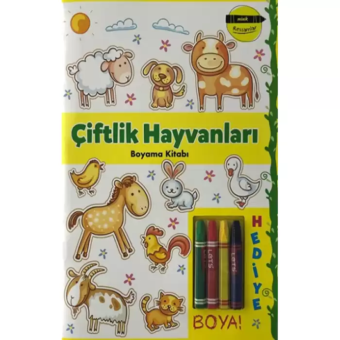 Minik Ressamlar Çiftlik Hayvanları Boyama Kitabı