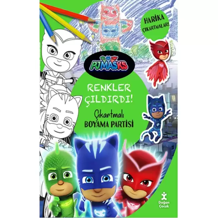 Pjmasks - Renkler Çıldırdı! Çıkartmalı Boyama Partisi