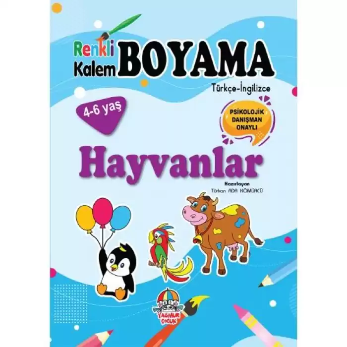 Renkli Kalem Boyama-Hayvanlar