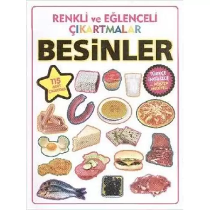 Renkli ve Eğlenceli Çıkartmalar - Besinler (Food)