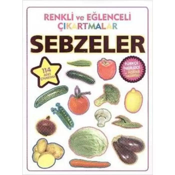 Renkli ve Eğlenceli Çıkartmalar - Sebzeler (Vegetables)