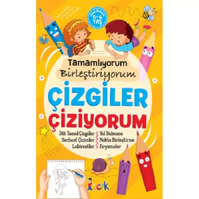 Tamamlıyorum Birleştiriyorum Çizgiler Çiziyorum