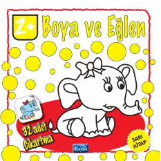 Boya ve Eğlen - Sarı Kitap - 32 Adet Çıkartma