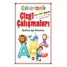 Çıkartmalı Çizgi Çalışmaları-Harflerle ilgili Aktiviteler