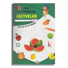 Meyveler - Çizgi Alıştırmaları