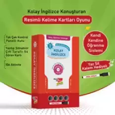 Kolay İngilizce Konuşturan Resimli Kelime Kartları