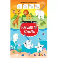 Minik Ressam İş Başında - Hayvanlar Boyama