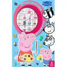 Peppa Pig Eğlenceye Açılan Pencere Çıkartmalı Boyama Kitabı