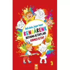 Rengarenk Boyama Kitapları - Kırmızı Kitap