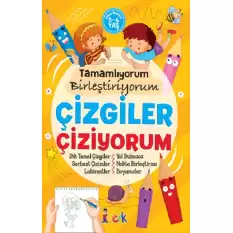 Tamamlıyorum Birleştiriyorum Çizgiler Çiziyorum