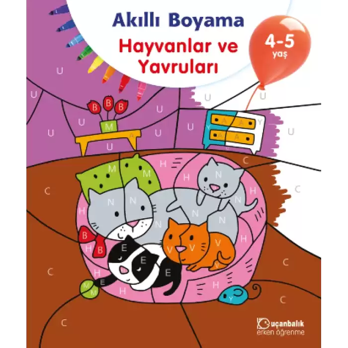 Akıllı Boyama - Hayvanlar ve Yavruları 4-5 Yaş