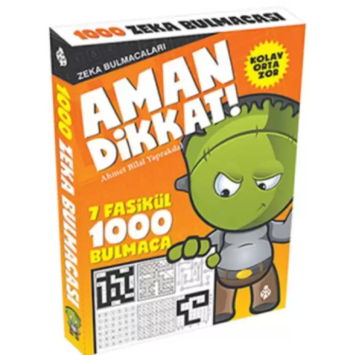 Aman Dikkat! - Zeka Bulmacaları 7 Fasikül - 1000 Bulmaca