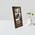 Kişiye Özel 6 mm MDF Fotoğraf Çerçevesi - Üç Bölmeli Sevgiliye Özel Fotoğraf Çerçevesi