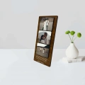 Kişiye Özel 6 mm MDF Fotoğraf Çerçevesi - Üç Bölmeli Sevgiliye Özel Fotoğraf Çerçevesi