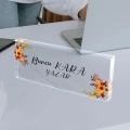 Kişiye Özel Akrilik Ofis Masa Üstü İsimlik Büro Ofis Makam İşyeri Hediyesi Masa İsimliği