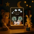 Gece Lambası Çocuk Odası Çalışma Masası Kişiye Özel Akrilik Led Işıklı Çocuklar İçin Gece Lambası