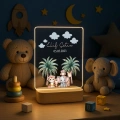 Gece Lambası Çocuk Odası Çalışma Masası Kişiye Özel Akrilik Led Işıklı Çocuklar İçin Gece Lambası