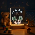Gece Lambası Çocuk Odası Çalışma Masası Kişiye Özel Akrilik Led Işıklı Çocuklar İçin Gece Lambası