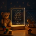Gece Lambası Çocuk Odası Çalışma Masası Kişiye Özel Akrilik Led Işıklı Burçlara Özel Gece Lambası