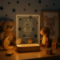 Gece Lambası Çocuk Odası Çalışma Masası Kişiye Özel Akrilik Led Işıklı Burçlara Özel Gece Lambası