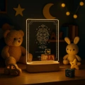 Gece Lambası Çocuk Odası Çalışma Masası Kişiye Özel Akrilik Led Işıklı Burçlara Özel Gece Lambası
