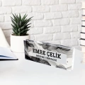 Kişiye Özel Akrilik Masa Üstü İsimlik Büro Ofis Makam İşyeri Hediyesi Masaüstü İsimliği