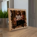 Kişiye Özel Fotoğraflı Ahşap Üç Bölmeli Masa Üstü ve Duvar Askılı Çerçeve