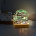 Kişiye Özel Çocuk Hediyesi Gece Lambası, Hayvanat Bahçesi Led Lamba