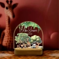 Kişiye Özel Çocuk Hediyesi Gece Lambası, Hayvanat Bahçesi Led Lamba