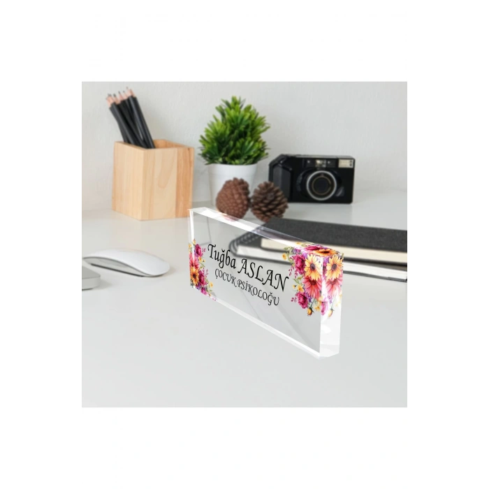 Masaüstü İsimlik Masa Üstü İsimlik Akrilik Masa İsimliği Ofis Makam İşyeri Hediyesi