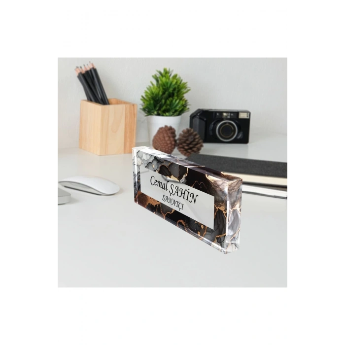 Masaüstü İsimlik Masa Üstü İsimlik Akrilik Masa İsimliği Ofis Makam İşyeri Hediyesi