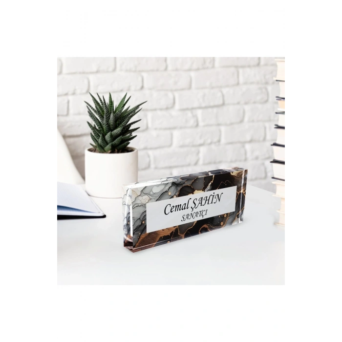 Masaüstü İsimlik Masa Üstü İsimlik Akrilik Masa İsimliği Ofis Makam İşyeri Hediyesi