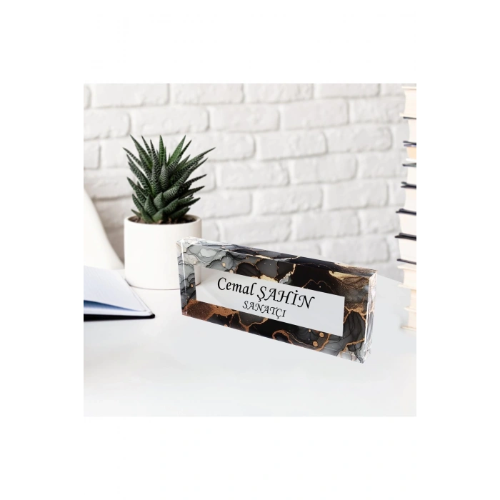 Masaüstü İsimlik Masa Üstü İsimlik Akrilik Masa İsimliği Ofis Makam İşyeri Hediyesi