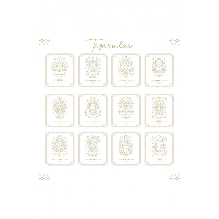 Gece Lambası Çocuk Odası Çalışma Masası Kişiye Özel Akrilik Led Işıklı Burçlara Özel Gece Lambası