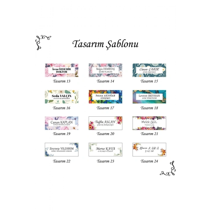 Kişiye Özel Akrilik Masa Üstü İsimlik Büro Ofis Makam İşyeri Hediyesi Masaüstü İsimliği