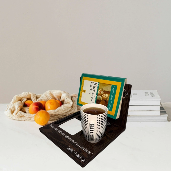 Ahşap Dekoratif Kitap Organizeri, Kişiye Özel UV Baskılı Kitaplık, Kitap Dekorasyon