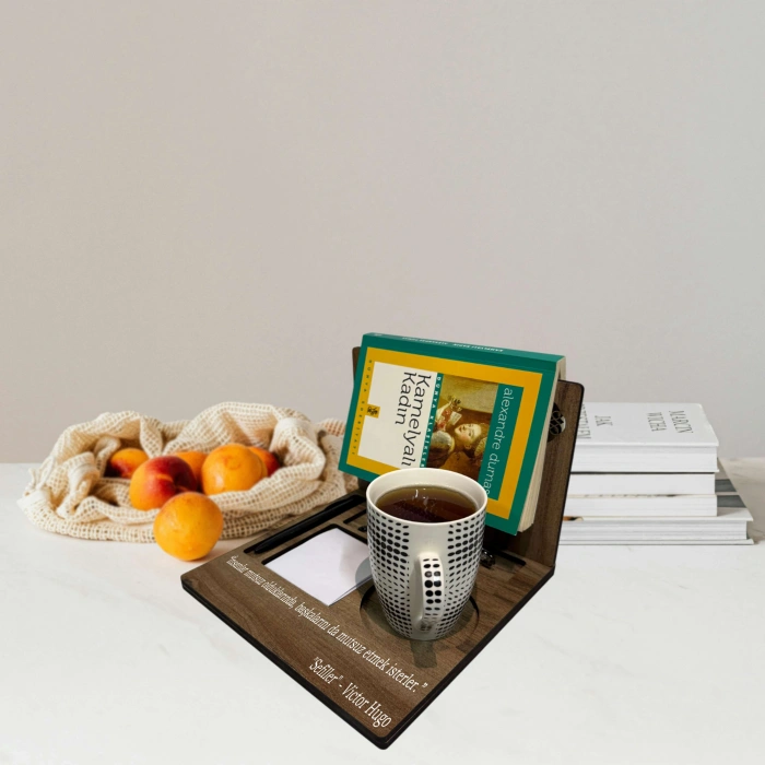 Ahşap Dekoratif Kitap Organizeri, Kişiye Özel UV Baskılı Kitaplık, Kitap Dekorasyon