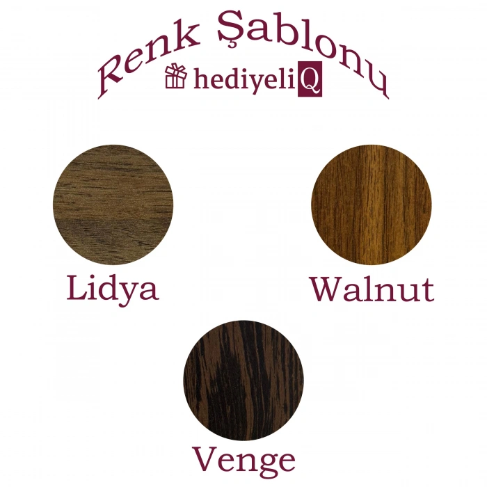 Kişiye Özel Üç Renkli 6 mm MDF Mini Kitaplık Dergilik, Plaklık, Gazetelik