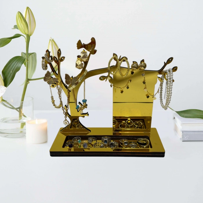 Altın ve Gümüş Takı Standı, Takılık, Küpelik, Bileklik, Kolye Seti, Takı Dolabı Düzenleyici