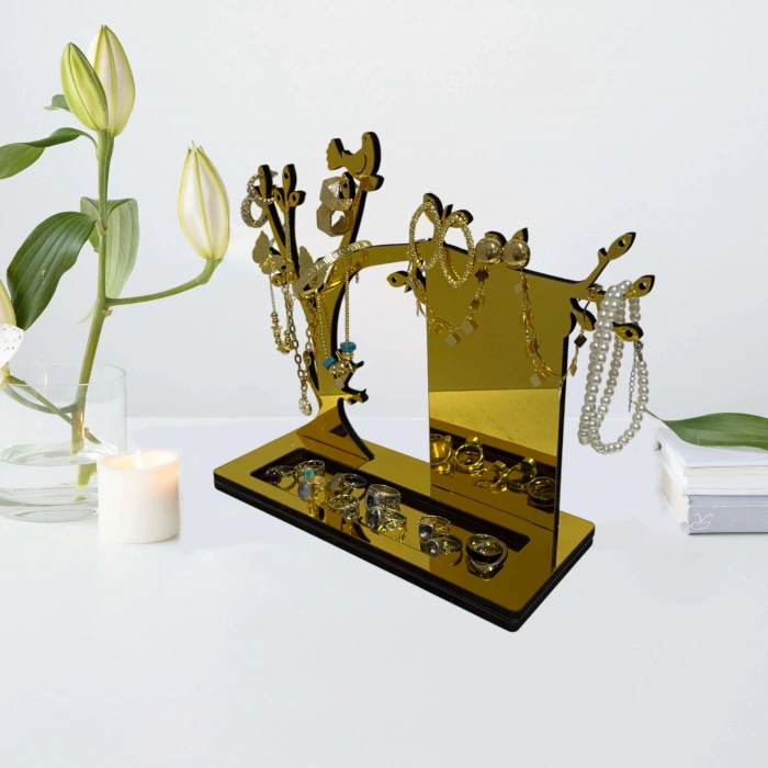 Altın ve Gümüş Takı Standı, Takılık, Küpelik, Bileklik, Kolye Seti, Takı Dolabı Düzenleyici