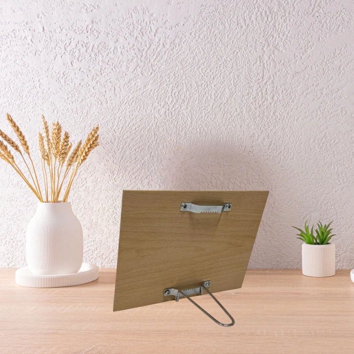 Dekoratif Ahşap Fotoğraf Çerçevesi, Kişiye Özel Doğal Ahşap Masa Üstü Çerçevesi