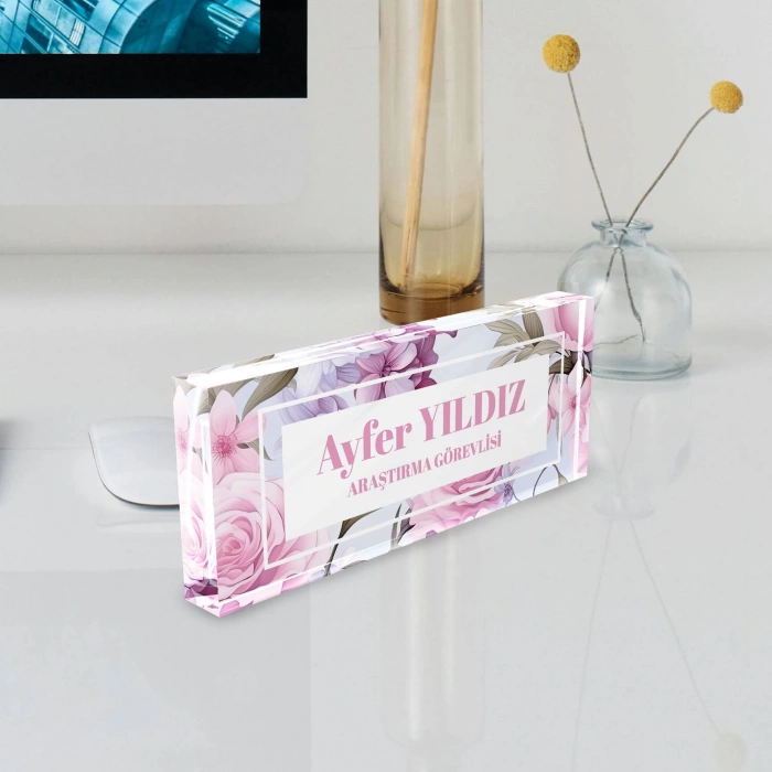 Kişiye Özel Masa Isimliği, Kadınlar İçin Hediye Ofis Dekoratif Masa Üstü Isimlik